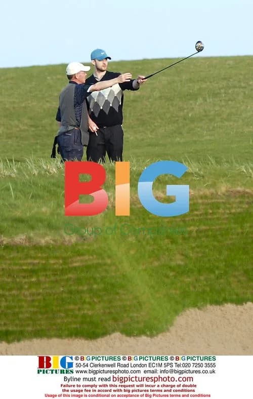 Justin Timberlake golfing in Scotland