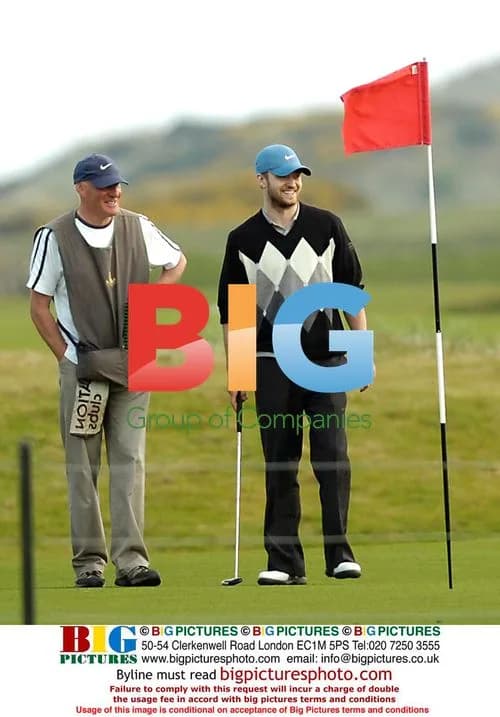 Justin Timberlake golfing in Carnoustie, Scotland