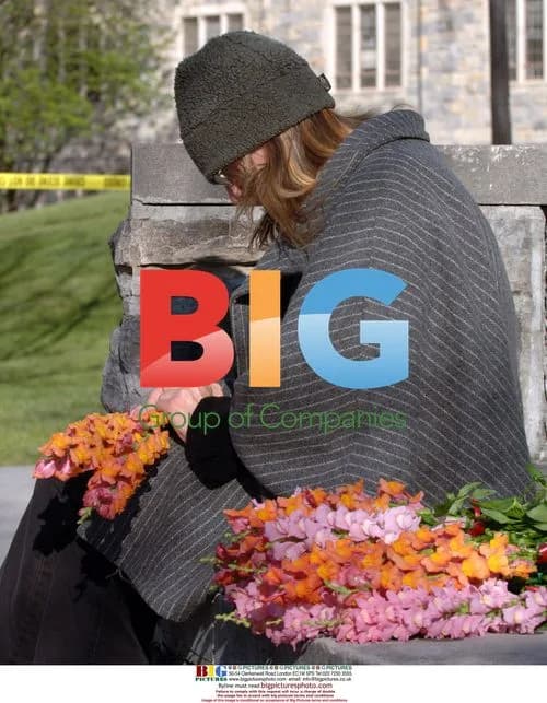 Deborah Wiley-Vawter brings flowers to Norris Hall
