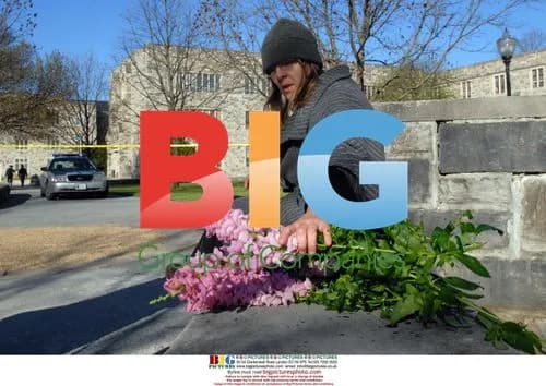 Deborah Wiley-Vawter brings flowers to Virginia Tech