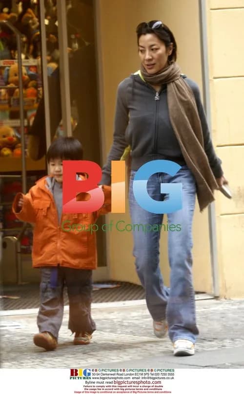 Michelle Yeoh shops with son in Prague