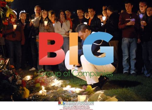 Virginia Tech Cadet at Candlelight Vigil