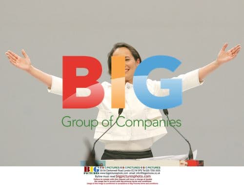 Segolene Royal at electoral campaign meeting in Toulouse