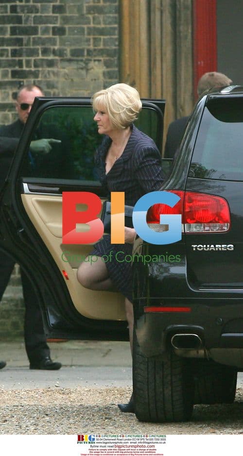 Victoria Beckham's mother at Geri Halliwell's daughter's christening