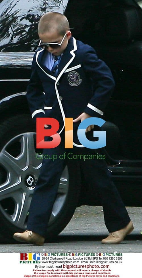 Brooklyn Beckham at Bluebell Madonna's Christening