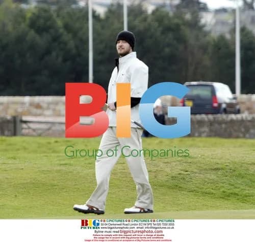 Justin Timberlake Golfing at St Andrews