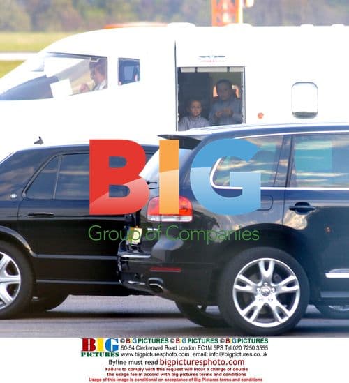 Victoria Beckham's family depart on private jet