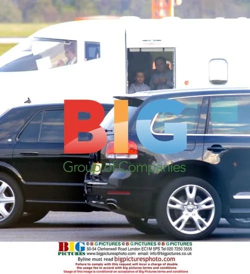 Victoria Beckham's family depart on private jet