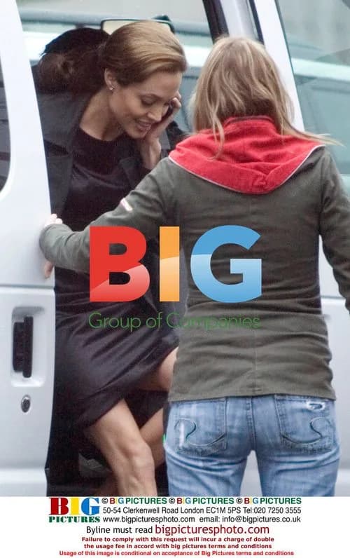 Angelina Jolie on 'Wanted' set