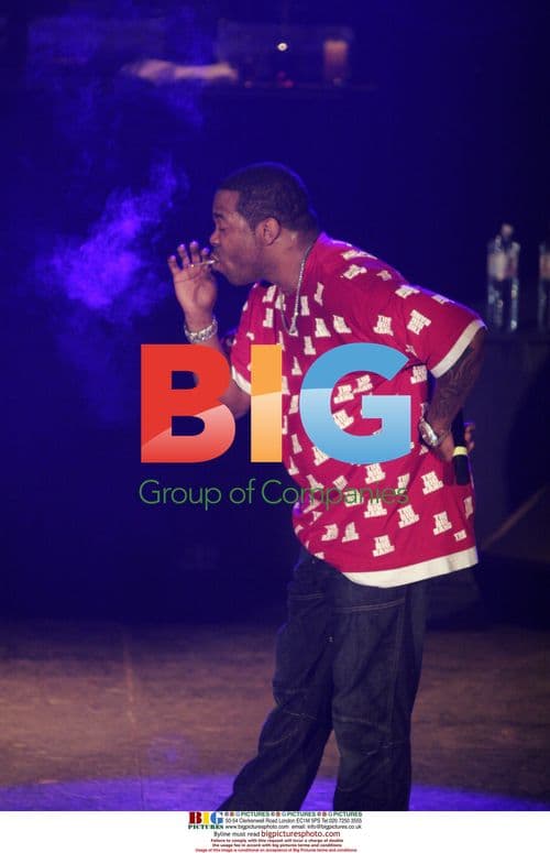 Busta Rhymes Smokes on Stage in Warsaw