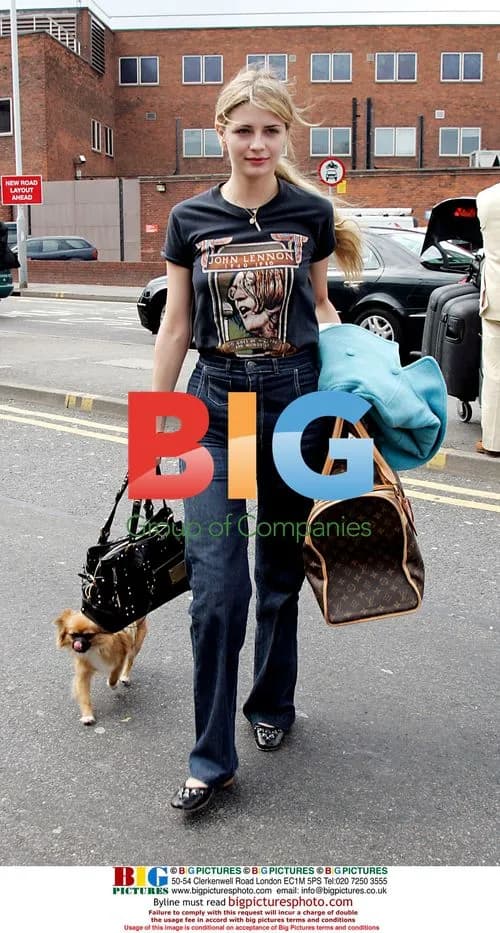 Mischa Barton Leaves Hotel with Dog