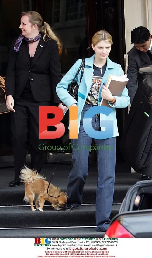 Mischa Barton Leaves Hotel with Puppy