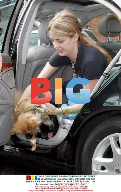 Mischa Barton Departs London Hotel with Pup