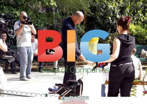 Zinedine Zidane filming UN commercial