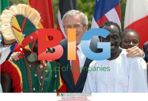 Bush Poses with Malaria Awareness Dance