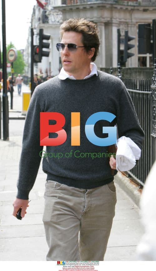 Hugh Grant Leaving House