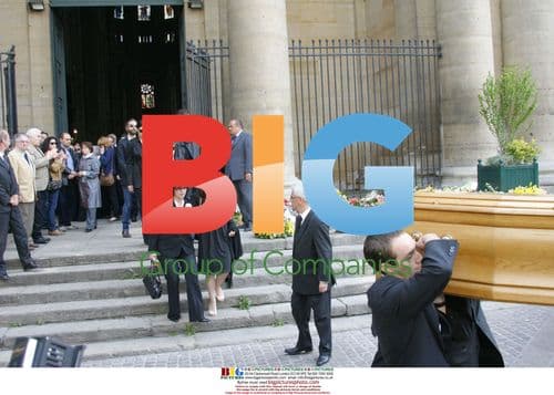 Funeral of French actor Jean-Pierre Cassel