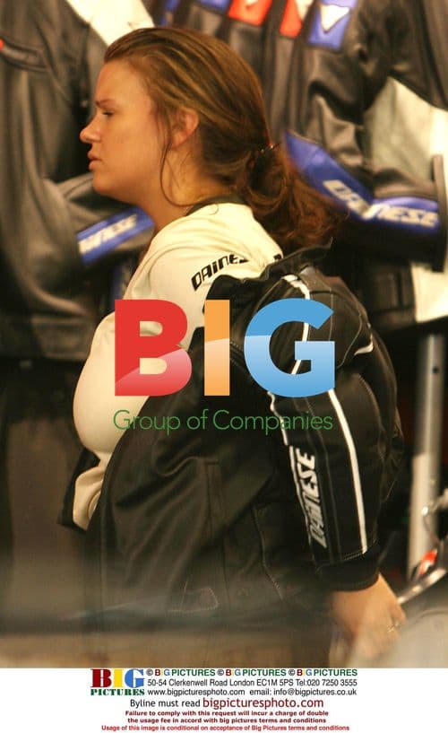 Kerry Katona and Mark Croft Pick Up Motorcycle