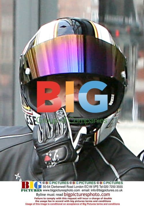 Kerry Katona and Mark Croft Ride Motorcycle