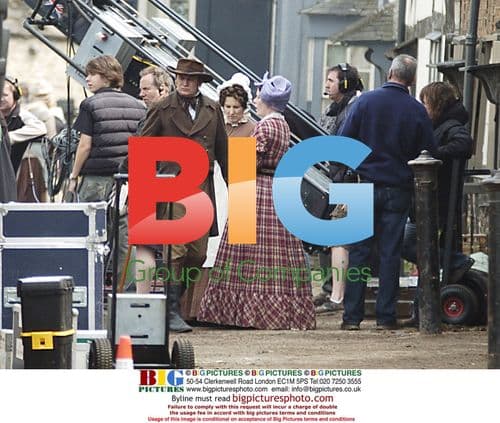 Phillip Glenister on the set of The Cranford Chronicles