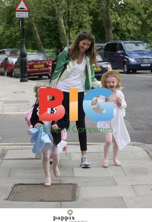 Jools Oliver Takes Daughters to Dance Class