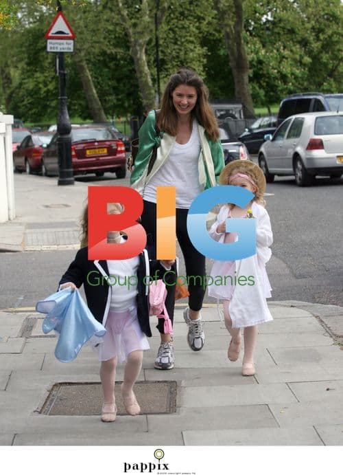 Jools Oliver Takes Daughters to Dance Class