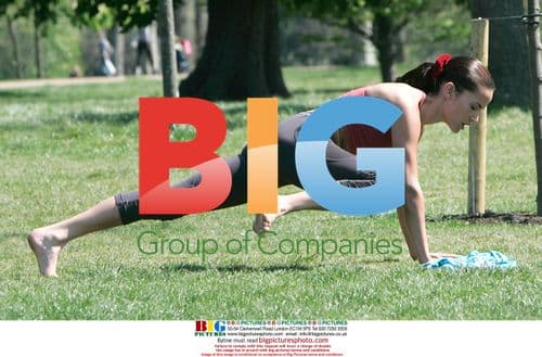 Sophie Anderton Exercising in Hyde Park