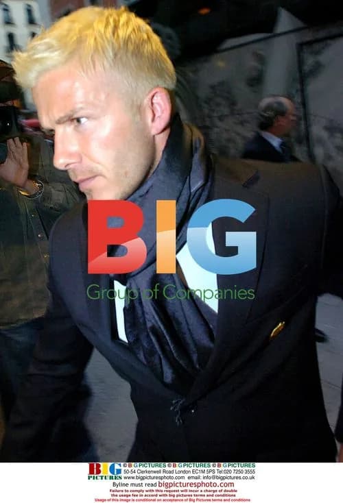 David Beckham arrives with Real Madrid