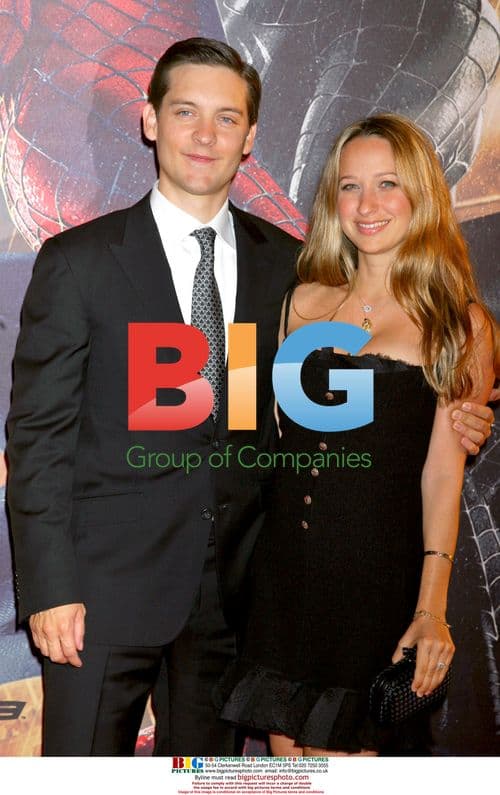 Tobey Maguire and Jennifer Meyer at Spider-Man 3 Paris Premiere