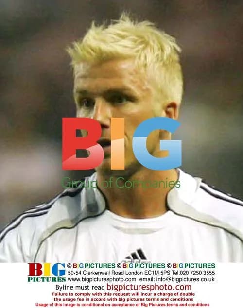 David Beckham's New Blonde Hair