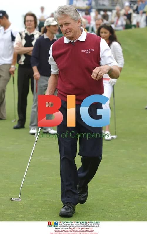 Michael Douglas at Celebrity Golf Event