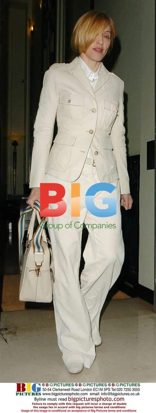 Madonna Leaves Claridges Hotel