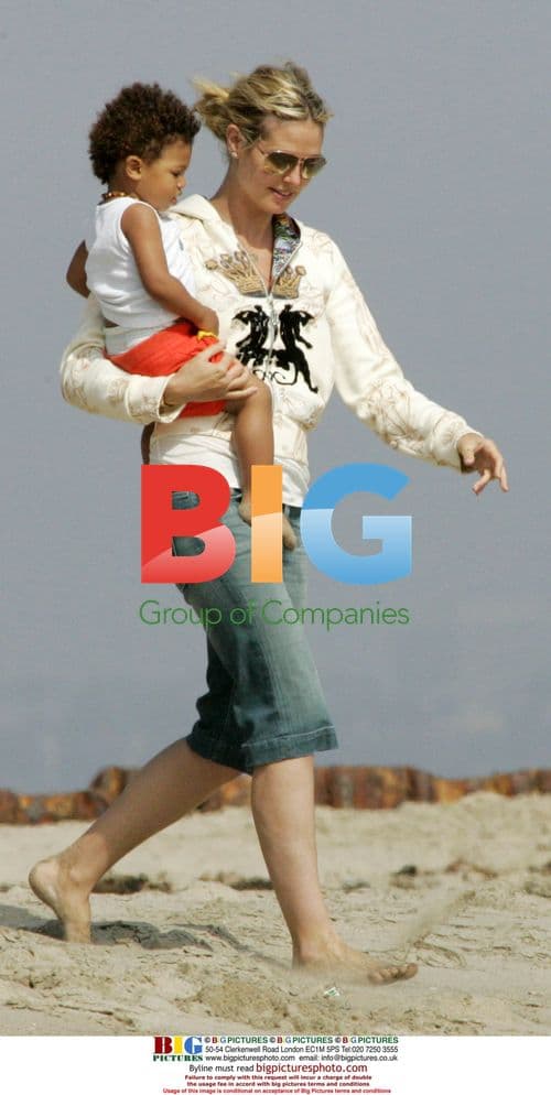 Heidi Klum and Seal with family in Malibu