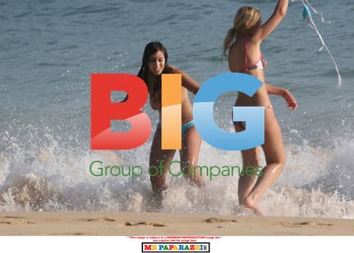 Shabnam Paryani at Beach in Portugal