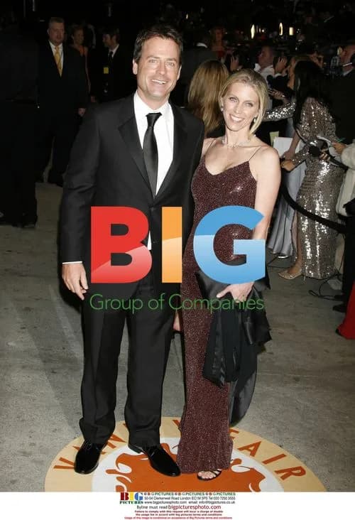 Greg Kinnear and Helen Labdon at Vanity Fair Oscar Party