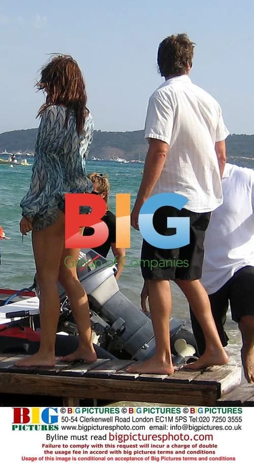 Cindy Crawford at La Voile Rouge Beach