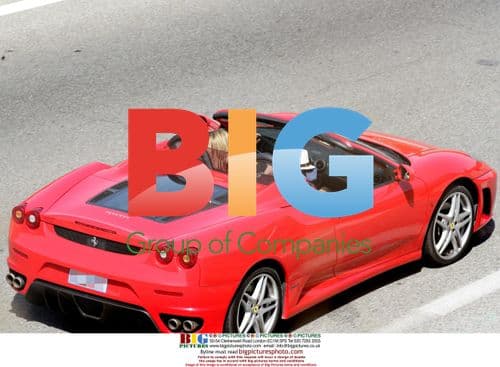 Rod Stewart and Penny Lancaster in Ferrari