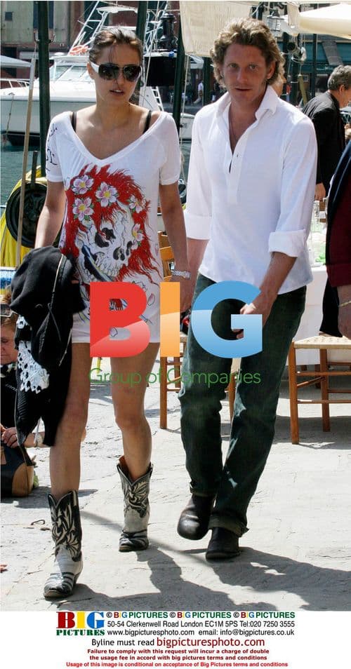 Lapo Elkan and Girlfriend in Portofino