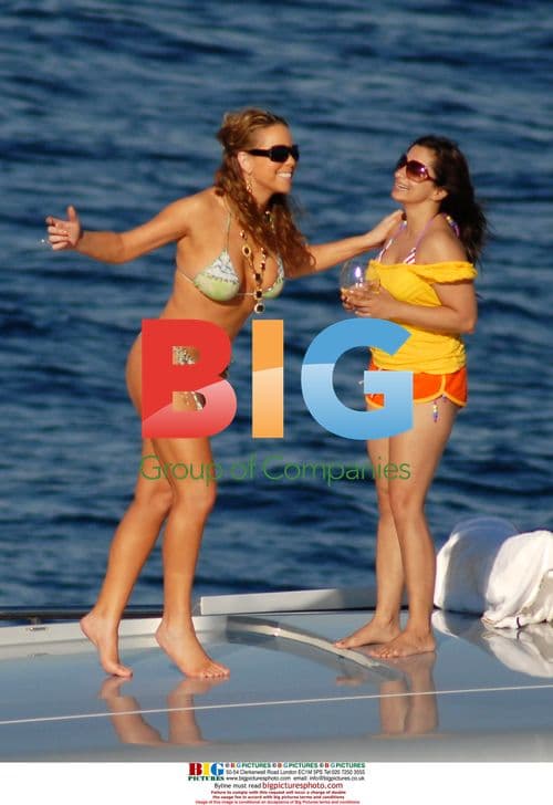 Mariah Carey Relaxes on Cavalli Yacht