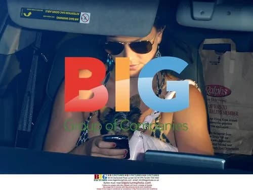 Britney Spears hugs dog in car