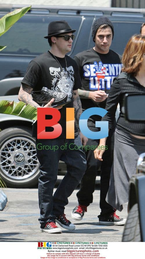 Joel Madden Lunch with Good Charlotte