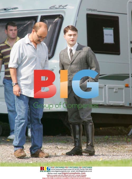 Daniel Radcliffe on Set of "My Boy Jack"