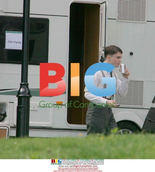 Daniel Radcliffe on set of "My Boy Jack"