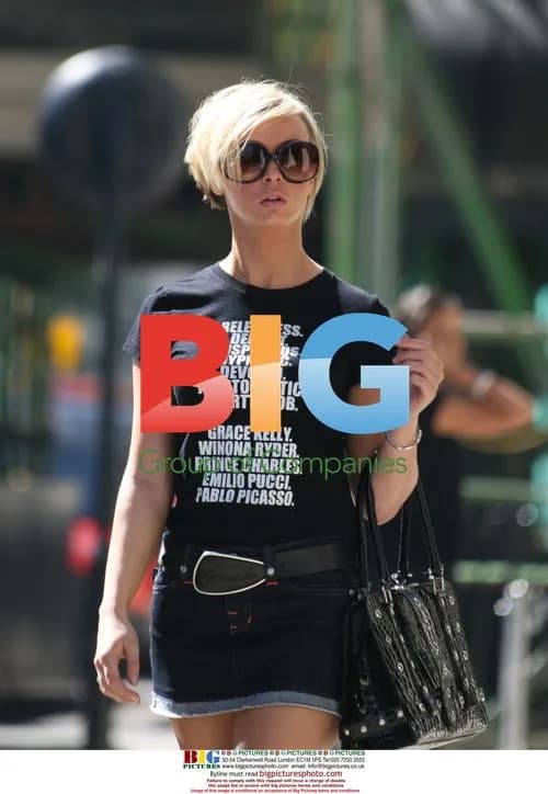 Chanelle Hayes Struts in Micro Mini Skirt