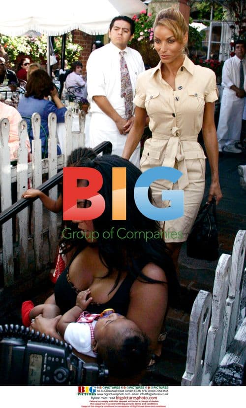 Mel B with Nicole Murphy and baby