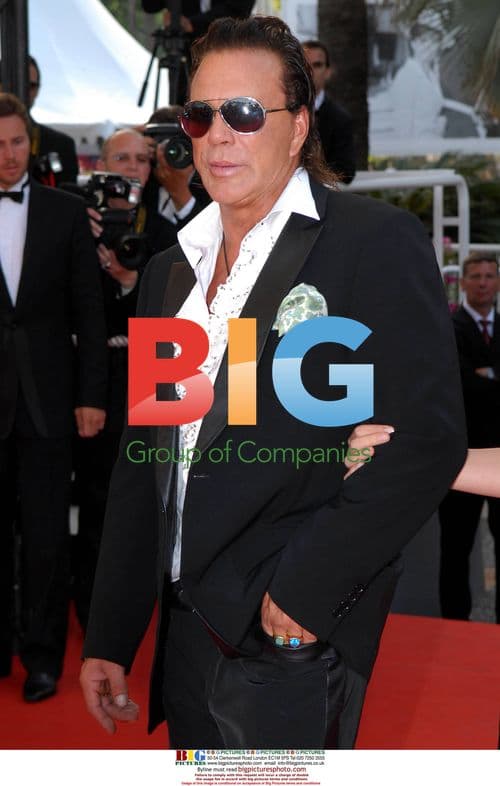 Mickey Rourke at 'Le Scaphandre Et Le Papillon' Cannes Film Festival