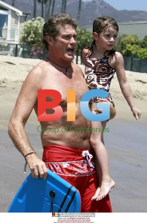 David Hasselhoff and Daughter at Baywatch Charity Party