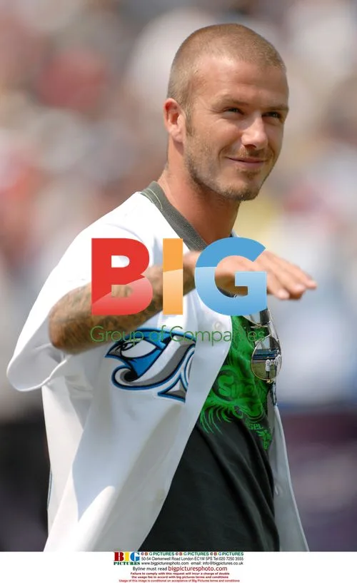 David Beckham waves at first pitch in Toronto
