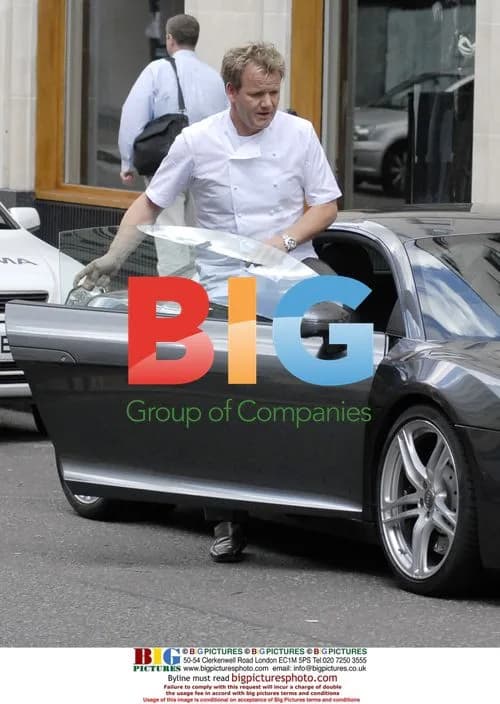 Gordon Ramsay Shows Off New Audi R8 in London