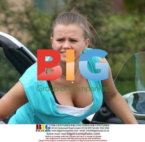 Kerry Katona Spotted in Cheshire